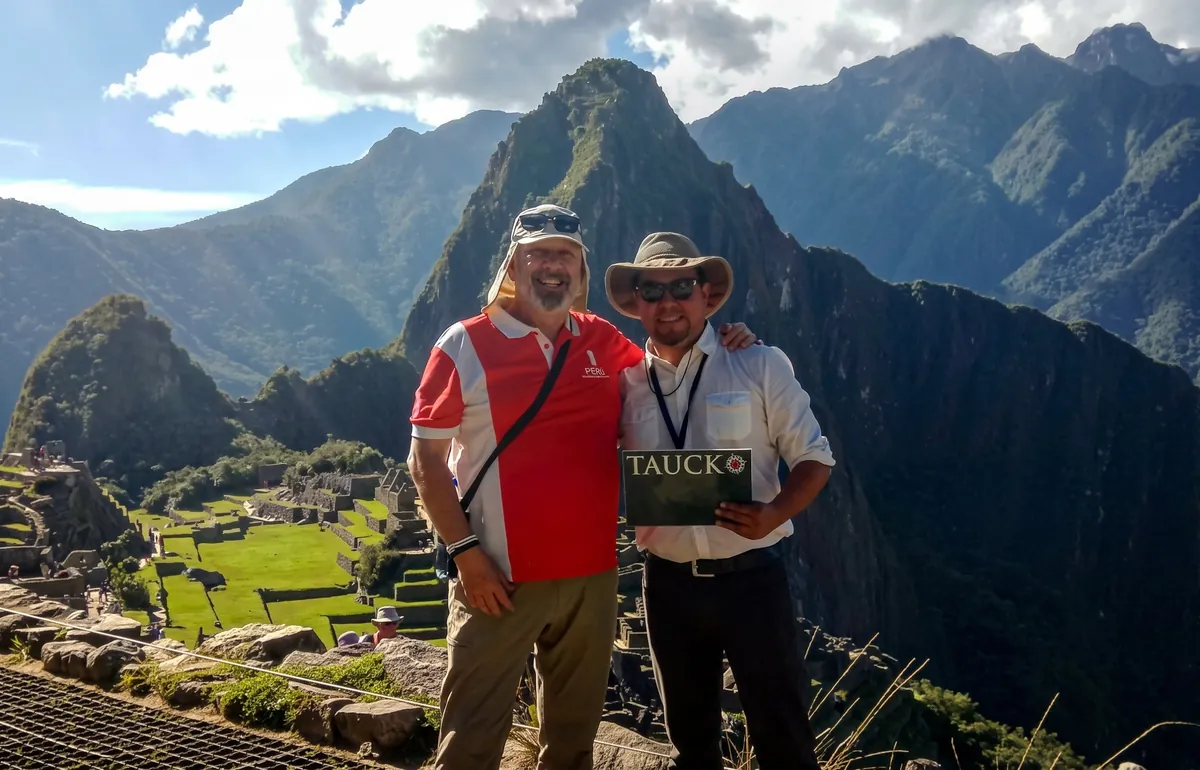 Diego with a Tauck guest at Machu Picchu