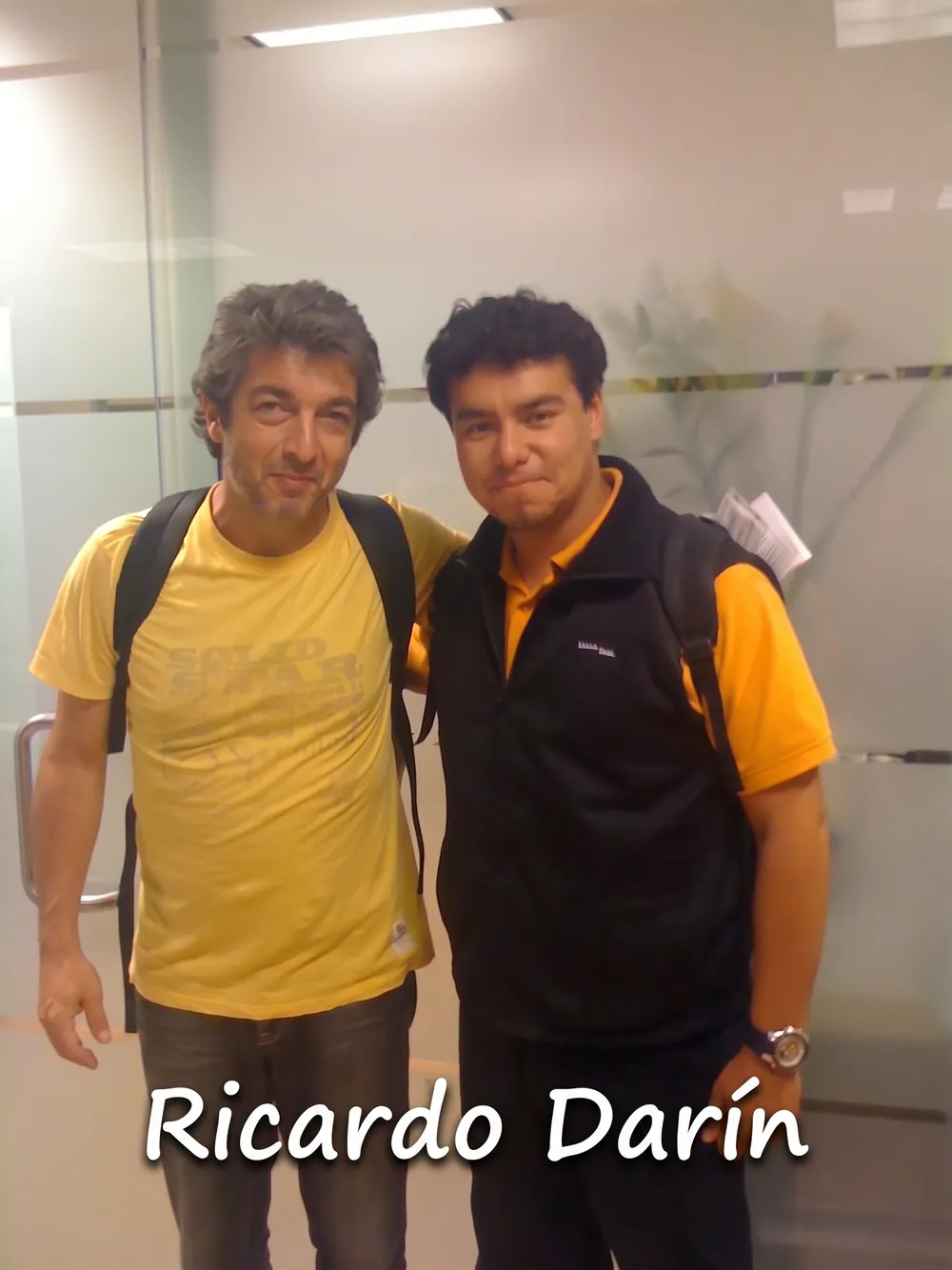 Diego with Ricardo Darín